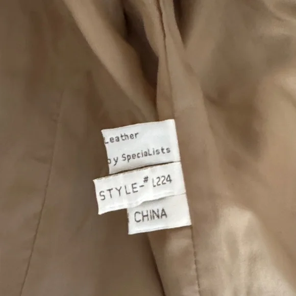 Scully Beige Fringe Leather Jacket with Turquoise Stud Accents - Picture 9 of 9